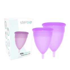 Comprar STERCUP - PACK COPA MENSTRUAL SILICONA FDA TALLA S + L LILA al mejor precio - Envíos Discretos