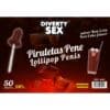 Comprar DIABLO GOLOSO - 50 PIRULETAS PENE RON COLA 10% ALCOHOL al mejor precio - Envíos Discretos