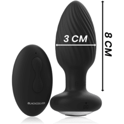 Comprar BLACK&SILVER - WELLS PLUG ROTADOR ANAL SILICONA CONTROL REMOTO al mejor precio - Envíos Discretos