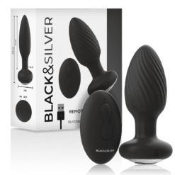 Comprar BLACK&SILVER - WELLS PLUG ROTADOR ANAL SILICONA CONTROL REMOTO al mejor precio - Envíos Discretos