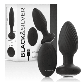 Comprar BLACK&SILVER - WELLS PLUG ROTADOR ANAL SILICONA CONTROL REMOTO al mejor precio - Envíos Discretos
