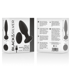 Comprar BLACK&SILVER - WELLS PLUG ROTADOR ANAL SILICONA CONTROL REMOTO al mejor precio - Envíos Discretos