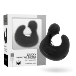 Alternative view of BLACK&SILVER - DEDAL PATO ESTIMULADOR DE SILICONA RECARGABLE DUCKYMANIA