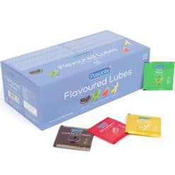 Comprar PASANTE - LUBRICANTES SABORES CAJA 144 UNIDADES 5 ML al mejor precio - Envíos Discretos