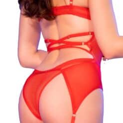 CHILIROSE - CR 4879 BODY CROTCHLESS ROJO S - Imagen 3