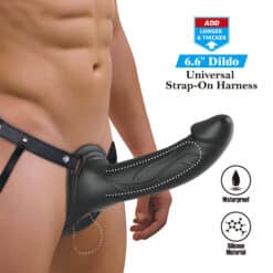 Comprar PRETTY LOVE - LANDON STRAP-ON CON VIBRACIÓN NEGRO al mejor precio - Envíos Discretos