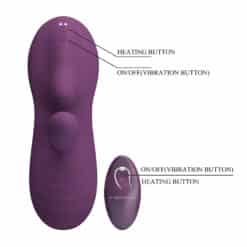 PRETTY LOVE - LUKA SIT-DOWN VIBRADOR CON EFECTO CALOR Y CONTROL REMOTO - Imagen 8