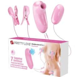 Alternative view of PRETTY LOVE - IMONIE SET MULTIFUNCIONAL 3 EN 1 CON SUCCIONADOR, PEZONES Y CLÍTORIS