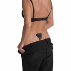 Alternative view of BYE-BRA - TANGA ADHESIVO ENCAJE NEGRO TALLA ÚNICA
