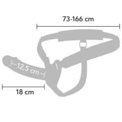 Comprar HIDDEN DESIRE - INFERNO STRAP-ON FUNDA PARA PENE CON VIBRACIÓN 18 CM al mejor precio - Envíos Discretos