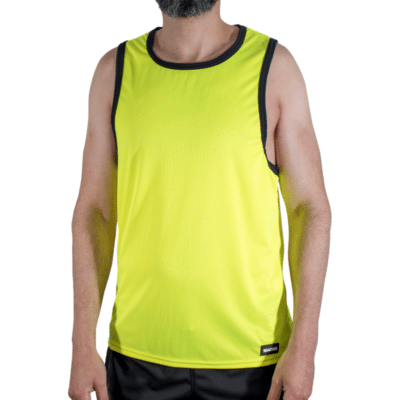 MACHO – CMV001 CAMISETA GYM AMARILLA S/M