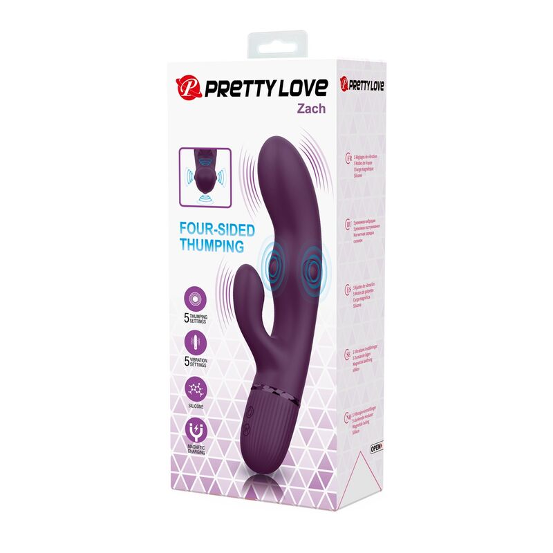 PRETTY LOVE - ZACH VIBRADOR RABBIT RECARGABLE CON EMPUJE 5+5 FUNCIONES - piKanteo | Despierta tu lado más piKante PRETTY LOVE - ZACH VIBRADOR RABBIT RECARGABLE CON EMPUJE 5+5 FUNCIONES - Imagen 11