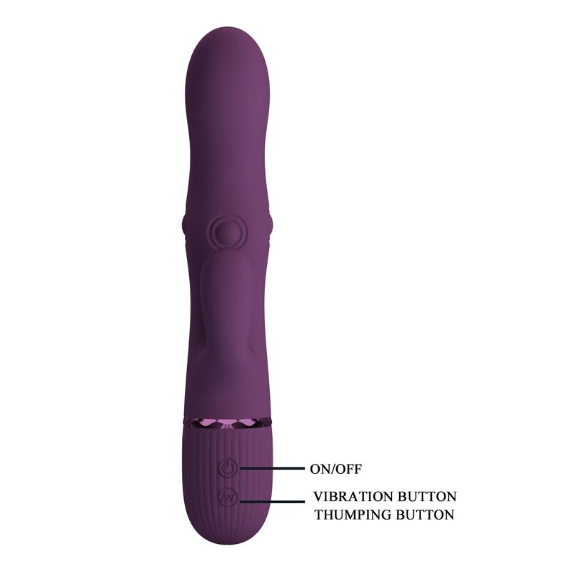 PRETTY LOVE - ZACH VIBRADOR RABBIT RECARGABLE CON EMPUJE 5+5 FUNCIONES - piKanteo | Despierta tu lado más piKante PRETTY LOVE - ZACH VIBRADOR RABBIT RECARGABLE CON EMPUJE 5+5 FUNCIONES - Imagen 4