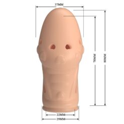 PRETTY LOVE - SOCKER FUNDA PARA PENE TEXTURIZADA COLOR NATURAL - piKanteo | Despierta tu lado más piKante Comprar PRETTY LOVE - SOCKER FUNDA PARA PENE TEXTURIZADA COLOR NATURAL al mejor precio - Envíos Discretos