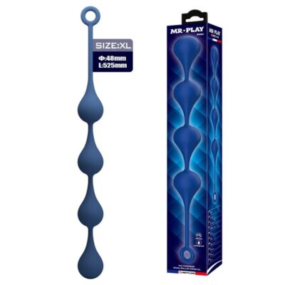MR PLAY – BOLAS ANALES SILICONA AZUL TALLA XL 52,5 CM