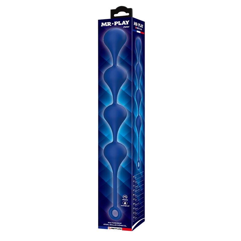 MR PLAY - BOLAS ANALES SILICONA AZUL TALLA XL 52,5 CM - piKanteo | Despierta tu lado más piKante MR PLAY - BOLAS ANALES SILICONA AZUL TALLA XL 52,5 CM - Imagen 3