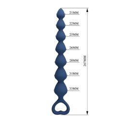 MR PLAY - BOLAS ANALES Y PLUG ANAL SILICONA AZUL 26,7 CM - piKanteo | Despierta tu lado más piKante MR PLAY - BOLAS ANALES Y PLUG ANAL SILICONA AZUL 26,7 CM - Imagen 9