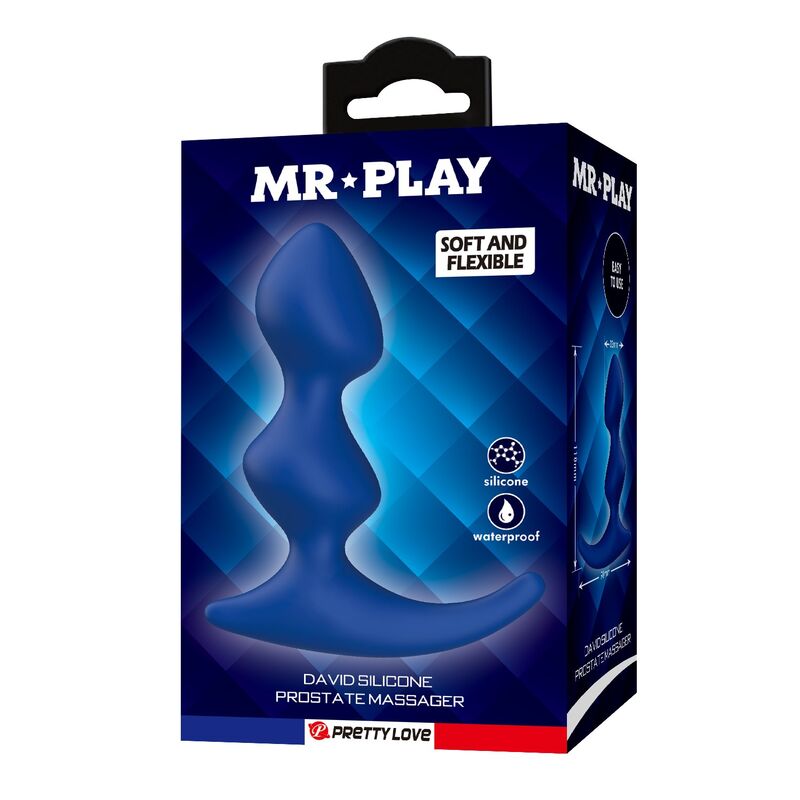 MR PLAY - PLUG ANAL AZUL ERGONÓMICO - piKanteo | Despierta tu lado más piKante Comprar MR PLAY - PLUG ANAL AZUL ERGONÓMICO al mejor precio - Envíos Discretos