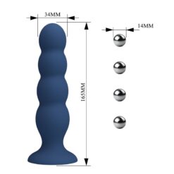 MR PLAY - PLUG ANAL CON 4 BOLAS METÁLICAS Y VENTOSA AZUL - piKanteo | Despierta tu lado más piKante MR PLAY - PLUG ANAL CON 4 BOLAS METÁLICAS Y VENTOSA AZUL - Imagen 7