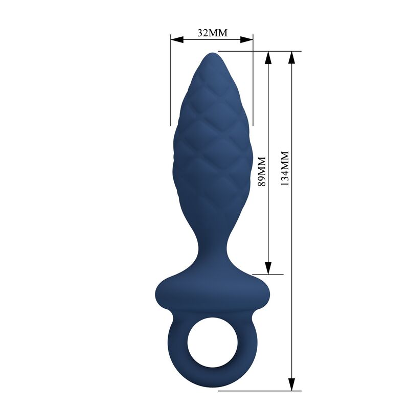 MR PLAY - PLUG ANAL TEXTURIZADO CON ANILLA AZUL M - piKanteo | Despierta tu lado más piKante MR PLAY - PLUG ANAL TEXTURIZADO CON ANILLA AZUL M - Imagen 7