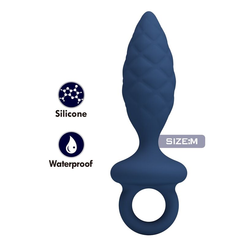 MR PLAY - PLUG ANAL TEXTURIZADO CON ANILLA AZUL M - piKanteo | Despierta tu lado más piKante MR PLAY - PLUG ANAL TEXTURIZADO CON ANILLA AZUL M - Imagen 2