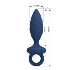 MR PLAY - PLUG ANAL TEXTURIZADO CON ANILLA AZUL S - piKanteo | Despierta tu lado más piKante MR PLAY - PLUG ANAL TEXTURIZADO CON ANILLA AZUL S - Imagen 5