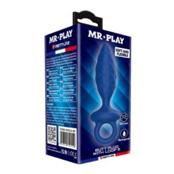 MR PLAY - PLUG ANAL TEXTURIZADO CON ANILLA AZUL S - piKanteo | Despierta tu lado más piKante MR PLAY - PLUG ANAL TEXTURIZADO CON ANILLA AZUL S - Imagen 3