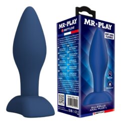 Comprar MR PLAY - PLUG ANAL CÓNICO SILICONA AZUL L al mejor precio - Envíos Discretos