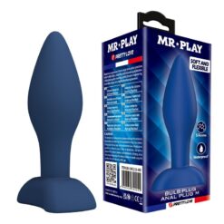 MR PLAY - PLUG ANAL CÓNICO SILICONA AZUL M