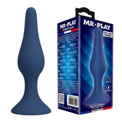 MR PLAY - PLUG ANAL CÓNICO SILICONA AZUL XL