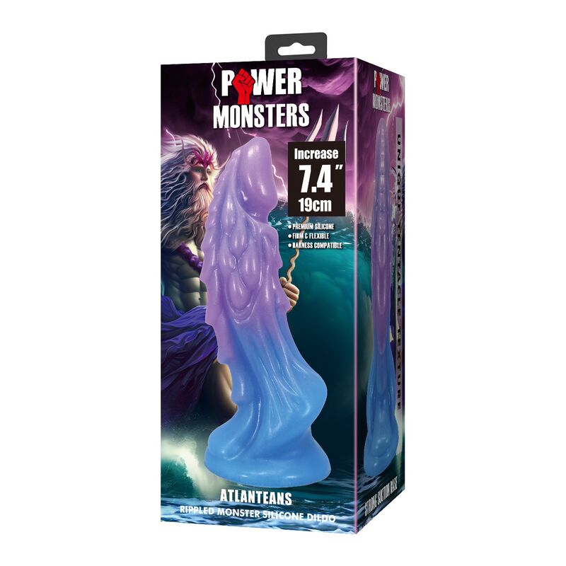 POWER MONSTERS - ATLANTEANS DILDO REALÍSTICO CON VENTOSA 19 CM Ø 5 CM AZUL Y MORADO - piKanteo | Despierta tu lado más piKante POWER MONSTERS - ATLANTEANS DILDO REALÍSTICO CON VENTOSA 19 CM Ø 5 CM AZUL Y MORADO - Imagen 3