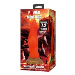POWER MONSTERS - BLAZEHEART CHARGER DILDO 18,5 CM Ø 4,5 CM - piKanteo | Despierta tu lado más piKante POWER MONSTERS - BLAZEHEART CHARGER DILDO 18,5 CM Ø 4,5 CM - Imagen 3