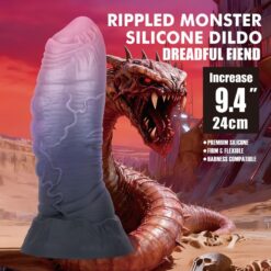 POWER MONSTERS - DREADFUL FIEND DILDO BICOLOR 24 CM Ø 6 CM - piKanteo | Despierta tu lado más piKante POWER MONSTERS - DREADFUL FIEND DILDO BICOLOR 24 CM Ø 6 CM - Imagen 8