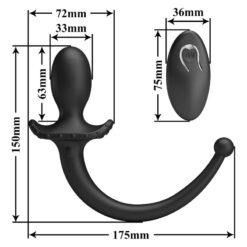 MR PLAY - VIBRADOR ANAL Y PERINEAL CON CONTROL REMOTO INALÁMBRICO NEGRO - piKanteo | Despierta tu lado más piKante Comprar MR PLAY - VIBRADOR ANAL Y PERINEAL CON CONTROL REMOTO INALÁMBRICO NEGRO al mejor precio - Envíos Discretos