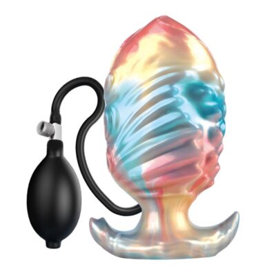 POWER MONSTERS – EBON LEVIATHAN PLUG ANAL HINCHABLE FANTASÍA TRICOLOR 18 CM