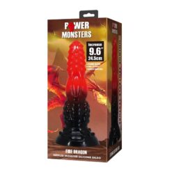 POWER MONSTERS - FIRE DRAGON DILDO FANTASÍA CON VENTOSA 24,5 CM Ø 5,8 CM ROJO Y NEGRO - piKanteo | Despierta tu lado más piKante POWER MONSTERS - FIRE DRAGON DILDO FANTASÍA CON VENTOSA 24,5 CM Ø 5,8 CM ROJO Y NEGRO - Imagen 2