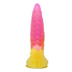 POWER MONSTERS - RIPPLIED MONSTER DILDO FANTASÍA CON VENTOSA 22,5 CM Ø 5,5 CM ROSA Y AMARILLO - piKanteo | Despierta tu lado más piKante POWER MONSTERS - RIPPLIED MONSTER DILDO FANTASÍA CON VENTOSA 22,5 CM Ø 5,5 CM ROSA Y AMARILLO - Imagen 3
