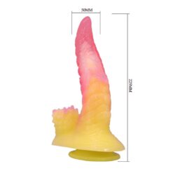 POWER MONSTERS - RIPPLIED MONSTER DILDO FANTASÍA CON VENTOSA 22,5 CM Ø 5,5 CM ROSA Y AMARILLO - piKanteo | Despierta tu lado más piKante POWER MONSTERS - RIPPLIED MONSTER DILDO FANTASÍA CON VENTOSA 22,5 CM Ø 5,5 CM ROSA Y AMARILLO - Imagen 6