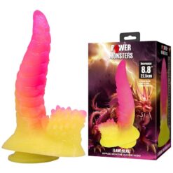 POWER MONSTERS - RIPPLIED MONSTER DILDO FANTASÍA CON VENTOSA 22,5 CM Ø 5,5 CM ROSA Y AMARILLO - piKanteo | Despierta tu lado más piKante POWER MONSTERS - RIPPLIED MONSTER DILDO FANTASÍA CON VENTOSA 22,5 CM Ø 5,5 CM ROSA Y AMARILLO - Imagen 8