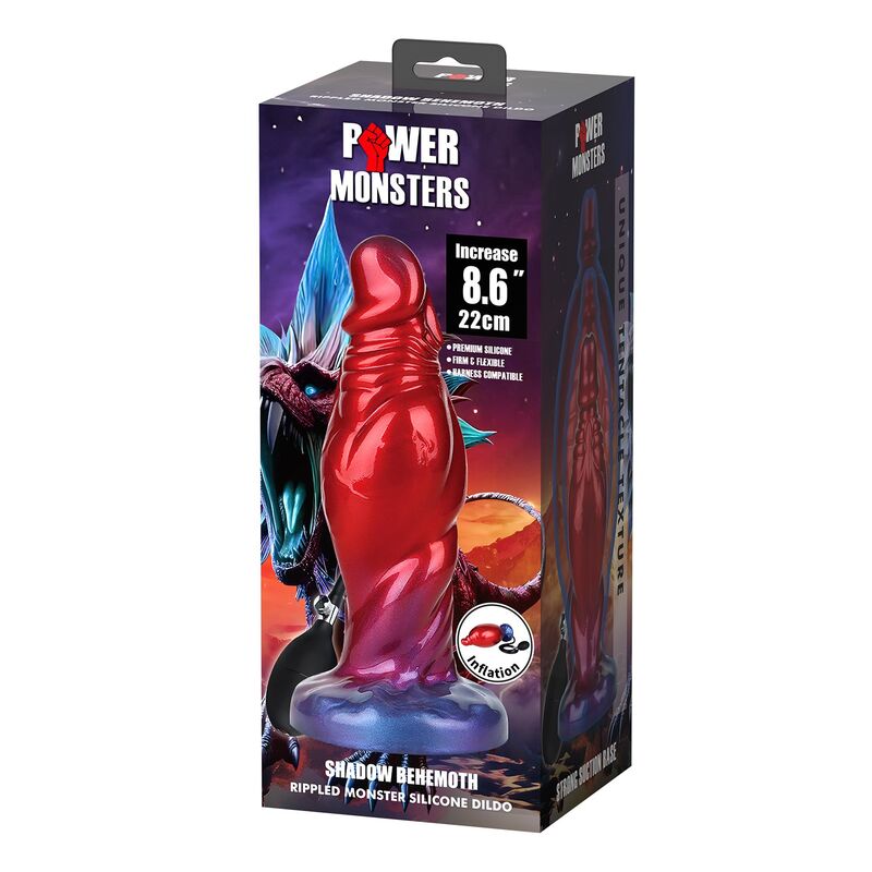POWER MONSTERS - SHADOW BEHEMOTH DILDO HINCHABLE FANTASÍA BICOLOR 22 CM Ø 5 CM - piKanteo | Despierta tu lado más piKante Comprar POWER MONSTERS - SHADOW BEHEMOTH DILDO HINCHABLE FANTASÍA BICOLOR 22 CM Ø 5 CM al mejor precio - Envíos Discretos