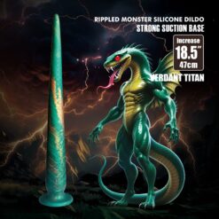 POWER MONSTERS - WILDWYRM TAIL DILDO BICOLOR 47 CM Ø 4 CM - piKanteo | Despierta tu lado más piKante POWER MONSTERS - WILDWYRM TAIL DILDO BICOLOR 47 CM Ø 4 CM - Imagen 8