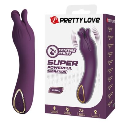PRETTY LOVE – LUNAO VIBRADOR RECARGABLE 10 FUNCIONES MORADO