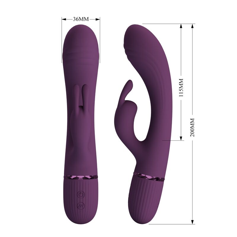 PRETTY LOVE - ROCCO VIBRADOR RABBIT RECARGABLE 10 FUNCIONES MORADO - piKanteo | Despierta tu lado más piKante PRETTY LOVE - ROCCO VIBRADOR RABBIT RECARGABLE 10 FUNCIONES MORADO - Imagen 10