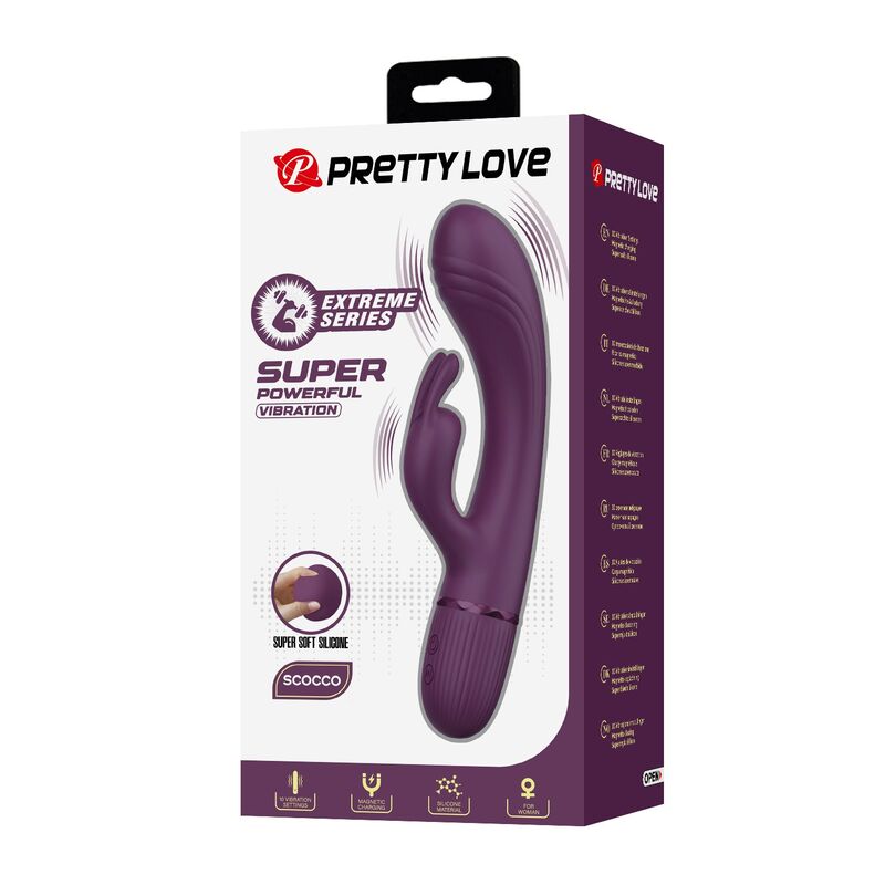 PRETTY LOVE - ROCCO VIBRADOR RABBIT RECARGABLE 10 FUNCIONES MORADO - piKanteo | Despierta tu lado más piKante PRETTY LOVE - ROCCO VIBRADOR RABBIT RECARGABLE 10 FUNCIONES MORADO - Imagen 3
