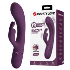 PRETTY LOVE - ROCCO VIBRADOR RABBIT RECARGABLE 10 FUNCIONES MORADO