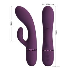 PRETTY LOVE - MARGIE VIBRADOR RABBIT RECARGABLE 10 FUNCIONES MORADO - piKanteo | Despierta tu lado más piKante PRETTY LOVE - MARGIE VIBRADOR RABBIT RECARGABLE 10 FUNCIONES MORADO - Imagen 8