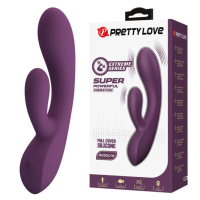 PRETTY LOVE – ROSOLYN VIBRADOR RABBIT RECARGABLE 10 FUNCIONES