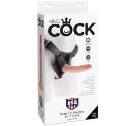 Comprar KING COCK - HARNESS CON PENE REALÍSTICO 17.8 CM al mejor precio - Envíos Discretos